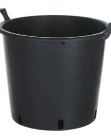 Round Black Pot 30L Handles