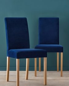 Set Of 2 Rae Dining Chairs With Natural Legs