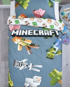 Minecraft Reversible Duvet Cover and Pillowcase Set