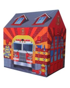 Charles Bentley Red Childrens Fire Station Play Tent